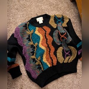 Vintage Colorful Abstract Sweater